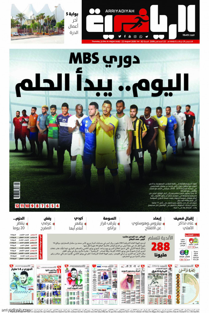 دوري
المحترفين..
التاريخ عبر «الرياضية»