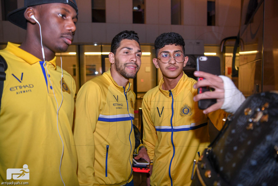 النصر يصل جدة لمواجهة الاتحاد