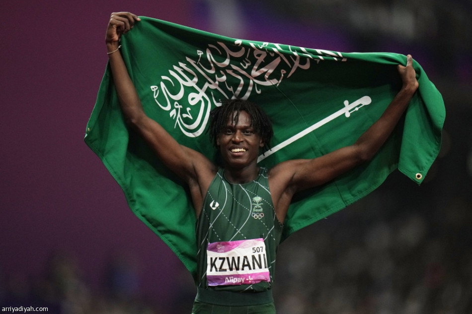 غزواني يهدي السعودية الذهبية الثانية